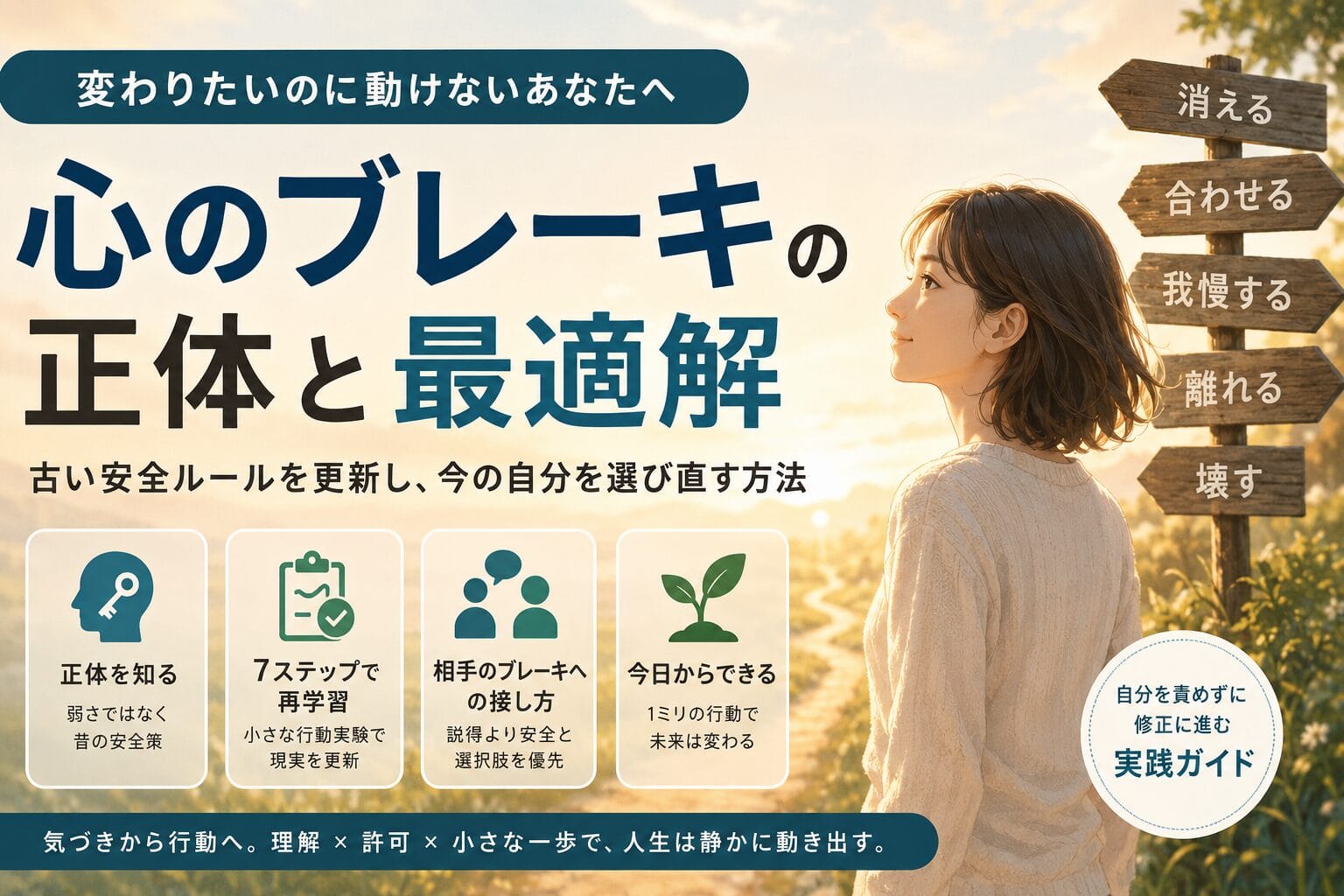 心のブレーキの外し方：無意識の安全ルールをほどく7ステップ