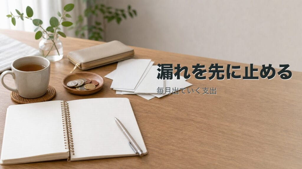 家計管理で迷う人へ:毎月の漏れを先に止めるのアイキャッチ画像