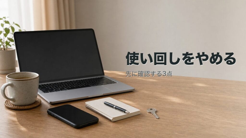 パスワード管理で損しない:先に確認する3点のアイキャッチ画像