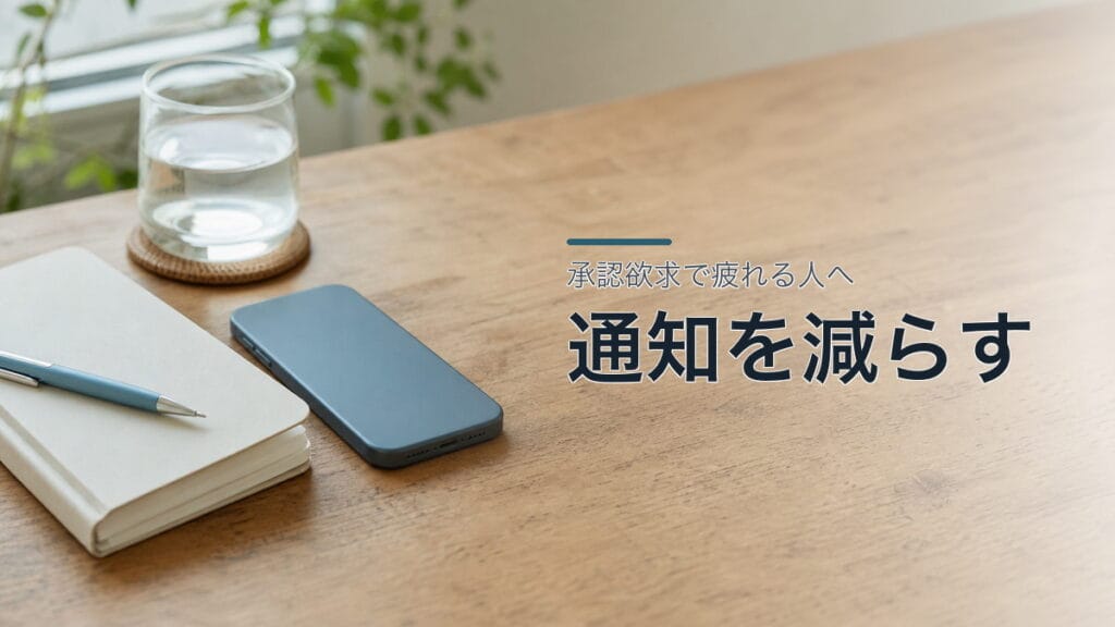 SNSの承認欲求で疲れる人へ:通知を減らすのアイキャッチ画像