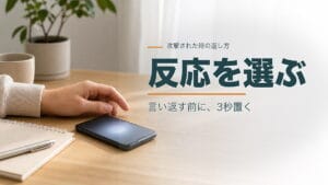 攻撃された時の返し方で悩む人へ:反応を選ぶのアイキャッチ画像