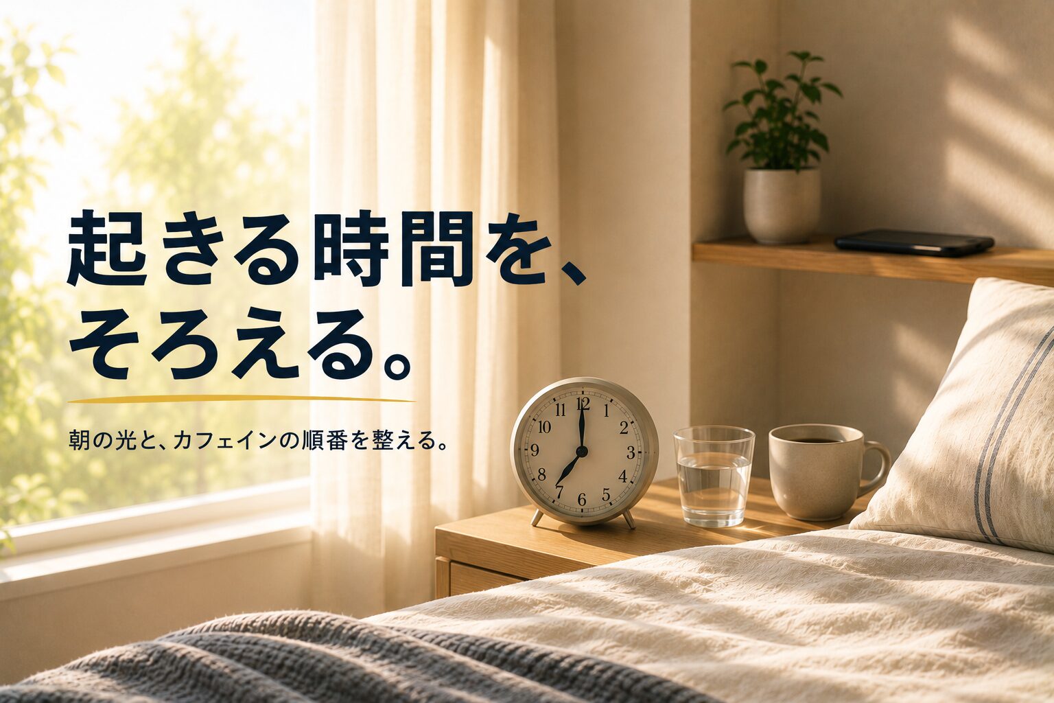 午後のカフェインで夜がずれる前に：眠気との付き合い方