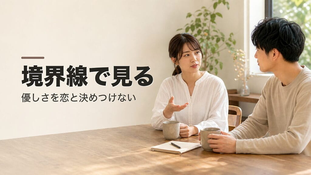 優しさを恋と決めつけない：境界線で見るのアイキャッチ画像