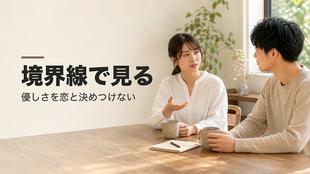 優しさを恋と決めつけて悩む人へ：境界線の見方