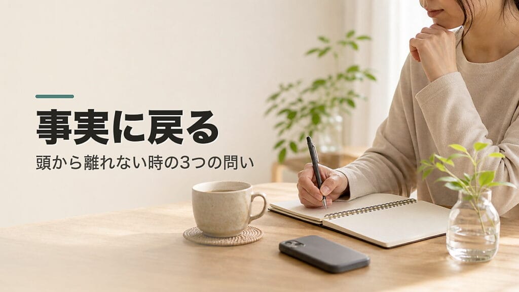 相手が頭から離れない人へ：事実に戻るのアイキャッチ画像