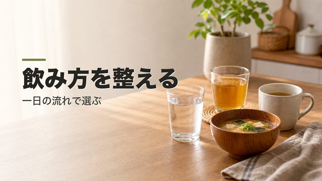 1日の飲み物ガイド：飲み方を整えるのアイキャッチ画像