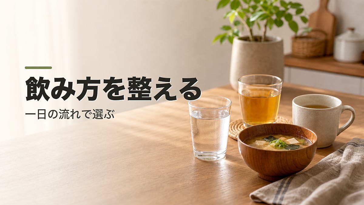 1日の飲み物ガイド：飲み方を整えるのアイキャッチ画像