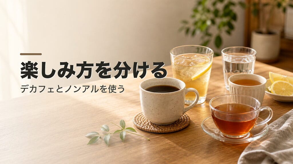 デカフェとノンアル:楽しみ方を分けるのアイキャッチ画像