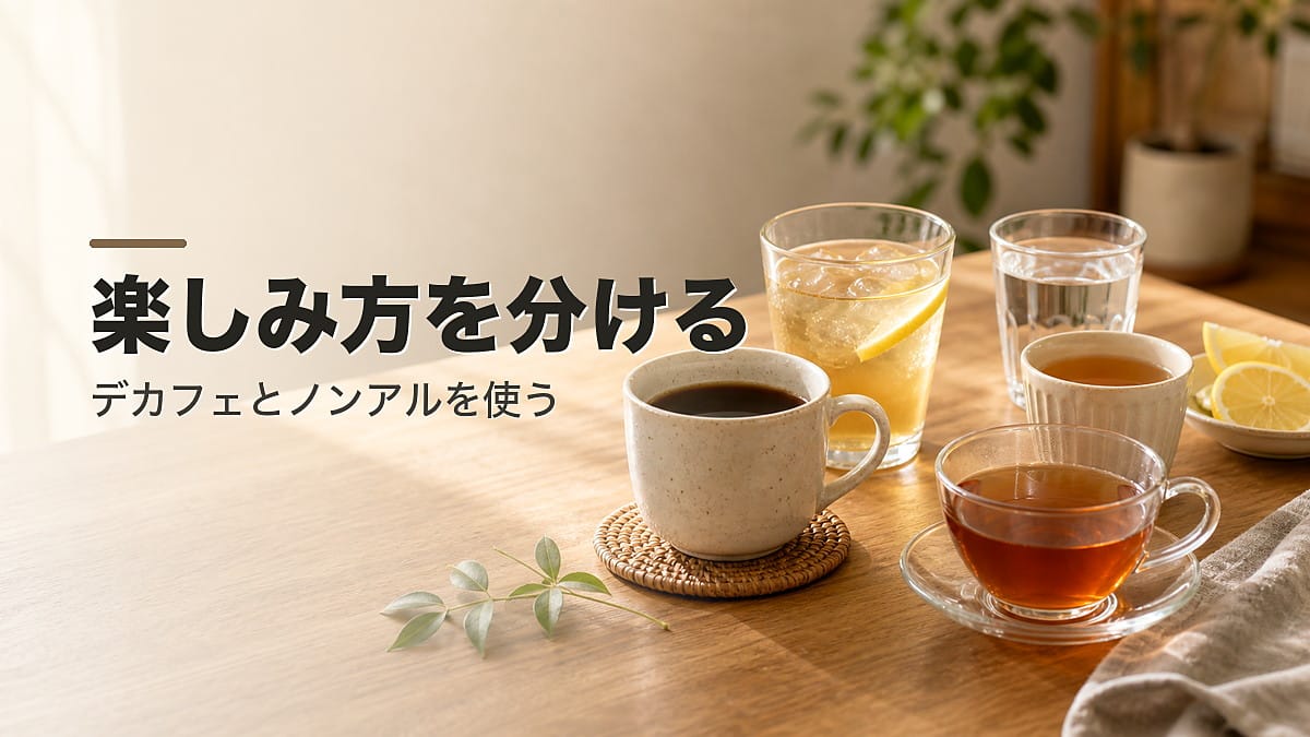 デカフェとノンアルの秘密：健康を守りつつ楽しむための科学とおすすめ商品