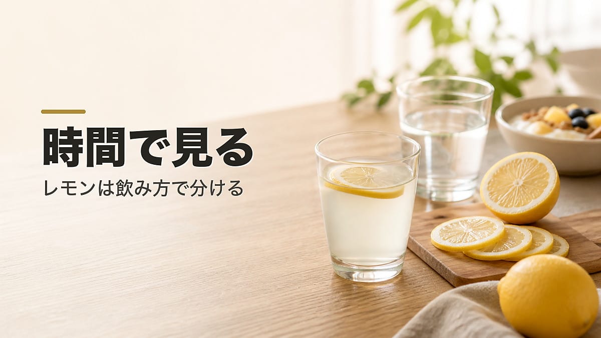 レモンジュースの健康効果を時系列で解説 ─ 科学的に裏付けられた飲み方ガイド