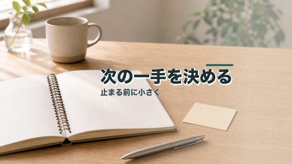 目標を立てても止まる人へ：次の一手を決めるのアイキャッチ画像