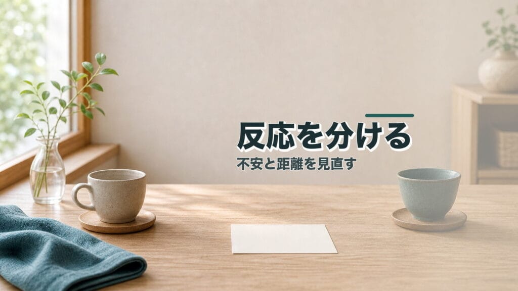 不安と距離を繰り返して悩む人へ：反応を分けるのアイキャッチ画像