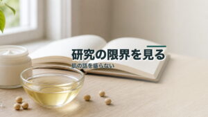 肌のハリが気になる人へ：大豆油12週研究の限界のアイキャッチ画像