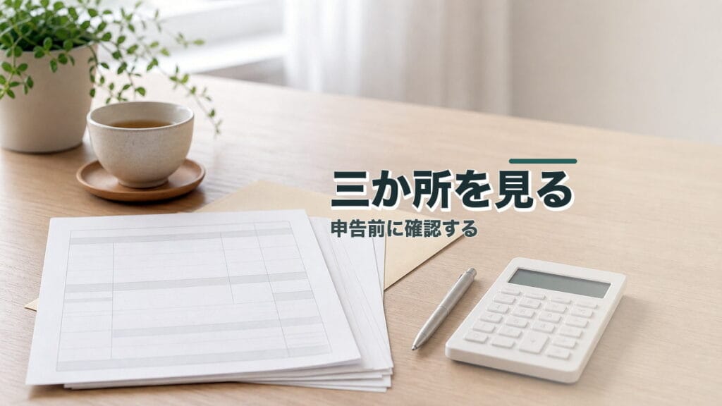 源泉徴収票、3か所見るだけ。申告漏れで“14万円損”を回避する方法(2025年分)のアイキャッチ画像