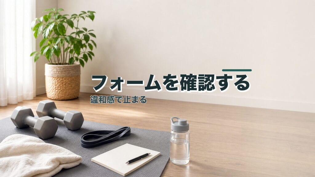 筋トレでケガを防ぐ！違和感を感じたら確認すべきフォームと習慣のアイキャッチ画像