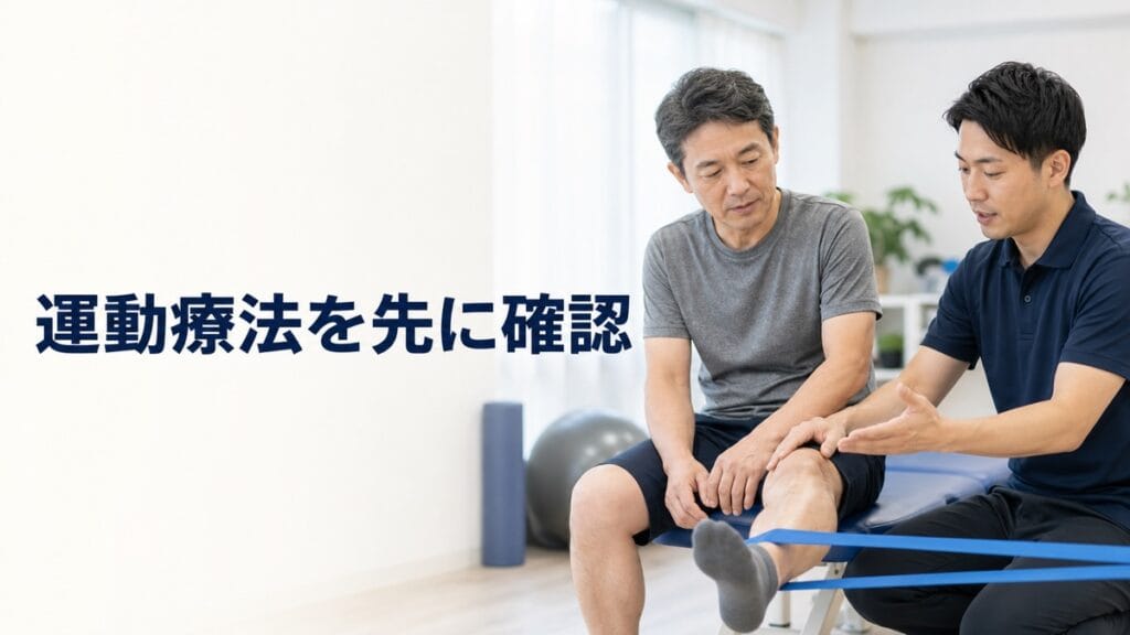 半月板損傷で手術に迷う人へ：運動療法を先に確認のアイキャッチ画像