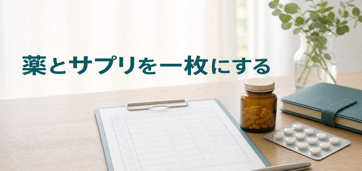 サプリの併用で迷う人へ:薬と成分を一枚にする