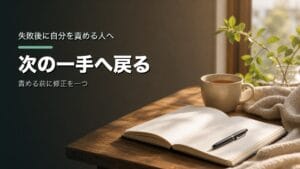 失敗後に自分を責める人へ：次の一手へ戻るのアイキャッチ画像