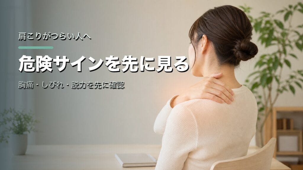 肩こりがつらい人へ:危険サインを先に見るのアイキャッチ画像